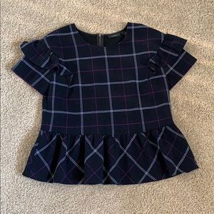 Halogen navy blouse